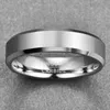 Anelli a banda Nuncad Men039s Anello di tungsteno in carburo 6 mm in acciaio largo colore opaco di comfort di comfort di dito del matrimonio 2021 Valentine03970347