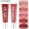 HANDAIYAN Jelly Lip Gloss Feuchtigkeitsspendender Plumer Shinny Flüssiger Lippenstift Lip Plumper Repairing Reduziert die Schönheit der Lippenmaske