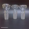 14mm 18mm Herb Slide Dab Pieces Прозрачные стеклянные миски Сухая миска для трав Табачные чаши Пепельница для стеклянных бонгов Водопроводные трубы Dab Rig