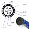2021 اللاتكس 100 قدم توسيع خرطوم المياه حديقة مرنة مع رذاذ فوهة الأزرق