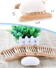 Home Wooden Natural Bamboo Soap Dishes Tray Holder Storage Rack Plate Box Container Bathroom Soap Saver Rectangular Sink Drainer Hand Craft KD