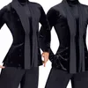 Camicie da ballo latino da uomo039 camicia elastica a maniche lunghe nera camicie da ballo da uomo nuove di alta qualità3810302