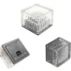 Solar power operated simulation ice cube light LED brick night lamp garden plaza wedding party decoration lighting