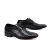 NIEUWE MEN BATZUZHI S ZWARTE SOFTENDE Echte Klein Lace Up Summer Hollow Leather Shoes Zapatos HOMBRE DRE DRE SHOEN ZAPATO