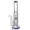 Recyklator Bong Hookahs Bongs Matryca stereo grube platforma Dab Unikalne platformy olejne kulkowe Prosty szyja 18 mm Cołd szklany bong