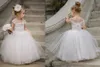 Flower Girls Dresses For Weddings Newest Lace Tulle Tutu Ball Gown Infant Children Wedding Dresses Party Dresses