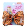 Cute 5 Inch Jojo Siwa Ribbon Bowknot Hair Clips With Card 18 styles Halloween Pumpkin Bones Baby Girl Bows Party Accessories