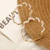 Женщины Серьга fashion-Pearl Шарм сплава твист ручной работы серьги для женщин партии День рождения Новый год Рождественский подарок