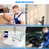 10M Cable Length WiFi Endoscope 5MP Wireless IP68 Waterproof Borescope Super HD 2592*1944P Inspection Camera Semi-Rigid Endoscope with 6 Adjustable LED Cam PQ303