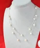 925 pure silver pearl necklace double natural fresh water pearl mantianxing fashion simple multi-layer sweater chain