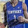 MIT8 Custom Kentucky Wildcats 2020 Basketball Tyler Herro 0 Ashton Hagans Allen Whitney Maxey Richards Quickley Juzang Brooks Montgomery Jersey