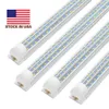 8FT T8 Led Tubes Light 3ft 4ft 6ft 8FT V Shaped 120W LED chłodnicy Light Lighting Oświetlej zamrażarka Podwójna Row Shop Shop Lightle