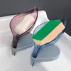 Soap Dishes Storage Rack Shape Cleaning Suction Holder bathroom Case Supplies Plate Creative Dish Sink Cup Brush Drain Leaf Box gadgets