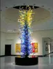 Hotel Large 100％手吹きガラスの積層ランプLed Light Sourding Garden Park Coniferガラス彫刻