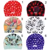 Newborn Hat Toddler Baby Boy Girl Turban Cotton Beanie Knot Dot Cap Flower Donut Infant Plaid Hats Soft Caps Accessories MZ025