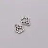 150PCSLOT ZINC ALLOY ANTIQUE SILVER 11X13MM HOLLOW PAW PRINT CHARM PENDANT DIY JEWELRY FIT BRACELET NECKLACES JEWELRY ACCESESORIES97735830