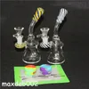 Hookahs Färgglas Bong DAB Rig Quartzs Bangers Recycler Oil Rigs Perc Vattenrör Bowl Quartz Banger