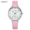 cwp LONGBO Mode Marke Leder Perle Zifferblatt Luxus Casual Armbanduhren Frauen Damen Uhren Datum Kalender Uhr Wasserdicht Geschenk 5038