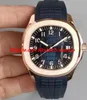 Luksusowy zegarek 5 Style męskie 5167r Aquanaut Extra duże 18 -krotnie różowe brązowe pokrętło 40 mm gumowy pasek automatyczny moda męska WATC287G