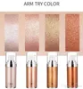 HANDAIYAN tube box Illuminator Makeup Shimmer Body Cream Face and Body Highlighter Make Up Liquid Brighten Professional Glow Cosmetic