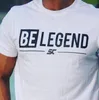 Mężczyźni Bieganie Jogging Listów Drukowane T Shirt Gym Fitness Bodybuilding Trening Training Krótki Rękaw Slim Koszulki Męskie Tees Topy Odzież