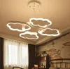 İskandinav modern minimalist bulut avize kreş çocuk odası ışıkları karikatür yaratıcılık led coud avize pnendant lambaları aydınlatma