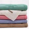 新生児のためのもののための赤ちゃんの毛布ニットコットン夏の乳幼しの包装スワッドルベビーカー毛布服Cobertor毎月の子供キルト