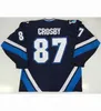 Hóquei Jerseys Rimouski Oceanic 21 Boudreau Premier 21 Benoit Arsenault 24 Gabriel Balasescu 87 Sidney Crosby Mens Womens Youth Hockey Jersey