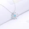 Whole EuroAmerican new snowflake Magic Box Necklace 925 Sterling Silver Fashion pearl cage pendant clavicle accessories6055039