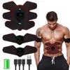 Gym Fitness Ausrüstung Übung Bauch ABS Stimulator Muskel Toner Toning Gürtel Muscle EMS Trainer Ab Rollen Drop1797358