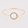 Classic Arrow Knot bangle Round Crystal Gem Cuffs Multilayer Adjustable Open Bracelet Set Women Fashion Party Jewelry Gift drop ship