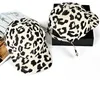 Nieuwe vrouwen Men Sporthoed Leopard Cheetah Print Panelstrapback Camp Hat Cap Retro Animal Baseball Cap verstelbare reissport8880969