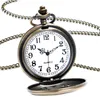 Vintage Retro Hollow Compass Design Quartz Pocket Watch Bronze Fob Watches Gift for Women Men relogio de bolso