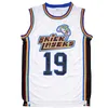 미국에서 배송 Aaliyah # 19 Bricklayers Basketball Jersey 1996 MTV 록 N 조크 영화 남자 모든 스티치 S-3XL 고품질