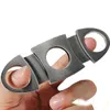 100 x Free Ship New Pocket Rostfritt Stål Cigar Cutter Kniv Double Blades Scissors Shears Scissor