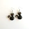 Halloween-Ohrringe, schwarze Katze, Kürbis, weißer Geist, baumelnder Ohrring, Punk, Rock, Damen, lustiger Party-Schmuck, Geschenk für Mädchen