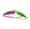 Nouveauté vert rose contraste couleur lunettes Roy Purdy Style Hip-Hop asymétrique triangulaire lunettes de soleil fournitures de fête décoration GC7