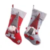 Supporti per calze di Natale con bambola gnomo svedese 3D Albero di Natale pendente pendente Ornamenti per camino Decorazioni natalizie Regali JK1910