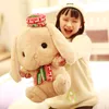 Kawaii lapin en peluche gros lapin poupée doux blanc lapin oreiller poupées pour fille cadeau d'anniversaire décoration DY506405097518