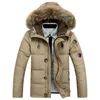 High Quality Men down jacket Winter Thick Warm Fashion Patchwork Men's Hooded White duck Coat