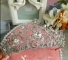 Högkvalitativ Europeisk Brud Tiaras Baroque Luxury Rhinestone Crystal Crown Queen Diamond Hair Princess Koreanska Vit Skinnande Hårtillbehör