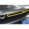 Gele Auto Front Mesh Gril Front Grilles Decoratie Ring voor Dodge Challenger 2015 Up Auto Styling Auto Interieur Accessoires