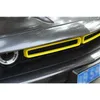 Amarelo Frente Car malha Gril Frente Grades Decoração Anel Para Dodge Challenger 2015 UP Car Styling Car Acessórios Interior