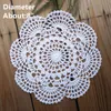 Mycket 12 per design 1 datorer trevligt lyckligt blommig virkning mönster runda doilies -diameter 6 -7 -8 -9 handgjorda tab281i