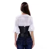 Women Black Faux PU Leather Underbust Zipper Laceup Corset Fashion Body Shapers Waist Belt Slimming Shaperwear Plus Size S6XL9330343