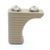 Black/Tan Color_Aluminum Handstop Tactical Hand Grip Kit Front Forward Foregrip Ultralight For Keymod/M-lok Handguard Mount