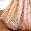 Lace Pearls Flower Ball Gown Sapghetti Little Girl Wedding Vintage Communion Pageant Dresses Gowns