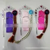 10 styles accessoires de cheveux de princesse couronne + bâton magique + perruque + gants 4 pièces/ensemble bébé filles Halloween Cosplay princesse ensembles de bijoux M133