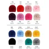 8 Farben Baby Turban Hüte für Mädchen Bloom Flower Baby Hüte Kinder elastische Baby Turban für Mädchen Headwrap Säuglings Stirnband Beanie Cap M1912