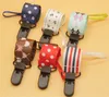 Baby fopspeen clip baby clips fopspeen ketting pasgeboren lint fopspenen houder cartoon fopspeen clips tepel bijters ketting 6 kleuren DHW2675